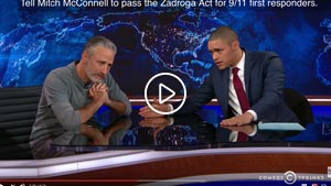 jon stewart James Zadroga 9 11 Health and Compensation Act play 300