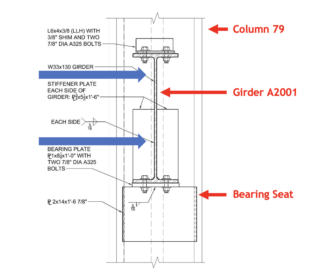 Girder A2001 illustration no stiffeners