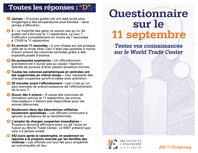 Questionnaire sur le 11 septembre 1